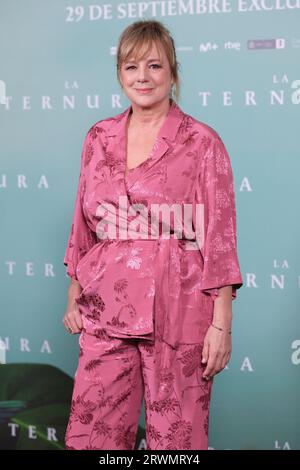 Emma Suarez assiste au photocall 'la Ternura' à l'hôtel URSO le 20 septembre 2023 à Madrid, Espagne. Banque D'Images