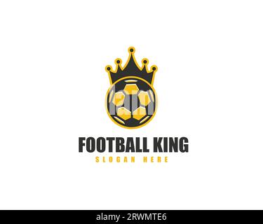 Modèle de conception de logo de football. Logo football. Illustration vectorielle de conception de logo de football. Illustration de Vecteur