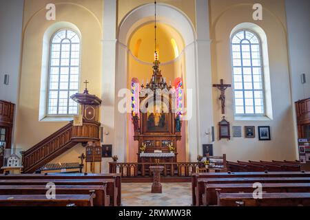 Église évangélique intérieure - Hallstatt, Autriche Banque D'Images