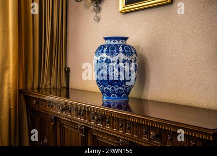 BUCAREST, ROUMANIE 2022 : Palais Ceausescu Palais de Printemps. Maison de Nicolae Ceausescu Banque D'Images