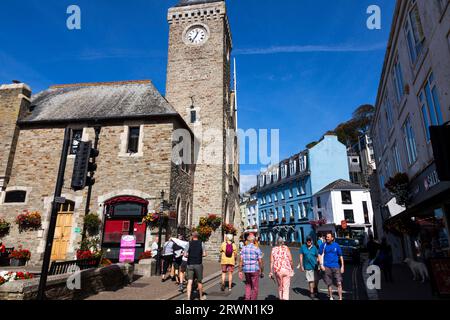 The Guildhall (Town Hall) à Looe, Cornwall, Angleterre, Royaume-Uni Banque D'Images