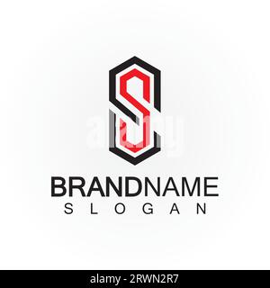 Lettres initiales SS logo Design Vector modèle. Illustration de Vecteur