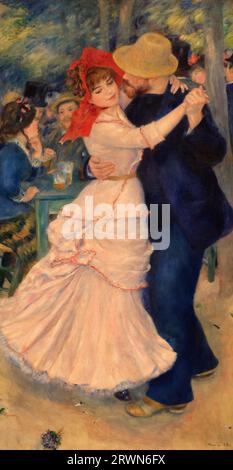 Danse à Bougival, huile sur toile peinte en 1883 par Pierre Auguste Renoir Banque D'Images