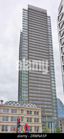 One Bishopsgate Plaza au 150 Bishopsgate, comprend un hôtel de luxe, des appartements et des boutiques dans le quartier financier de la City of London, en Angleterre. Banque D'Images