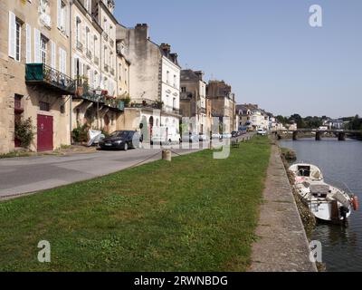 Quai Duguay-Trouin, Redon, maisons de marchands Banque D'Images