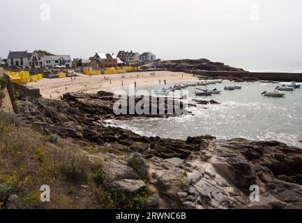 Plage Saint Michel, Batz sur Mer, Bretagne sud Banque D'Images