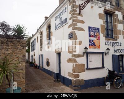 Creperie Keroman à Piriac sur Mer, Bretagne Banque D'Images