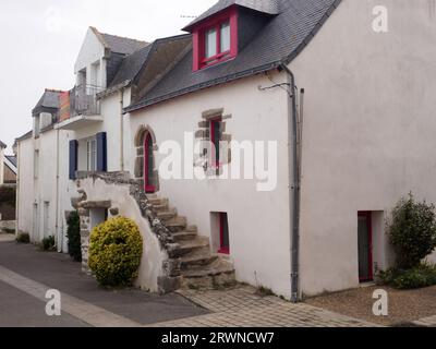 Gîtes en pierre à Piriac sur Mer, Bretagne Banque D'Images