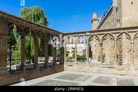 Le magnifique Palais Royal d'Olite en Navarre, Espagne Banque D'Images