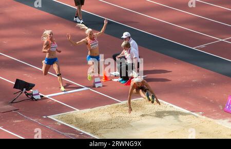 Nadine Broersen - saut en longueur - heptathlon - Londres 2017 Championnat du monde d'athlétisme Banque D'Images