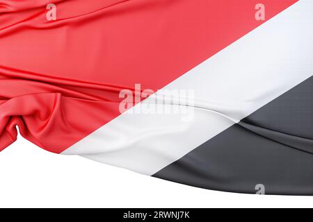 Drapeau isolé de Sealand. Rendu 3D. Banque D'Images