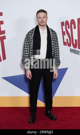 Will Fletcher assiste à la première mondiale de The Great Escaper au BFI Southbank, Londres. Date de la photo : mercredi 20 septembre 2023. Banque D'Images