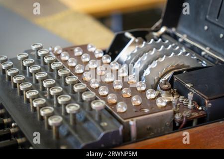 Enigma, la machine de chiffrement allemande créée pour l'envoi de messages pendant la guerre mondiale 2 Banque D'Images