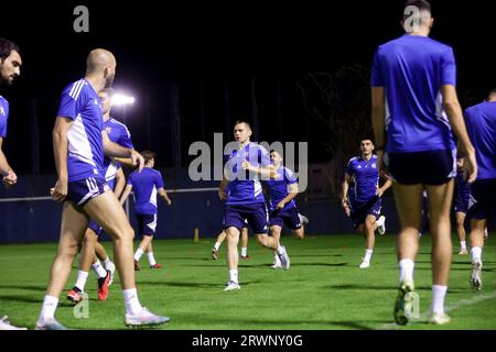 Zagreb, Croatie. 20 septembre 2023. Bohdan Mykhaylichenko du Dinamo Zagreb lors d'une séance d'entraînement sur le terrain Hitrec-Kacian avant le match du groupe C de l'UEFA Europa Conference League entre le Dinamo Zagreb et Astana au Maksimir Stadium de Zagreb, Croatie, le 20 septembre 2023. Photo : Luka Stanzl/PIXSELL crédit : Pixsell/Alamy Live News Banque D'Images