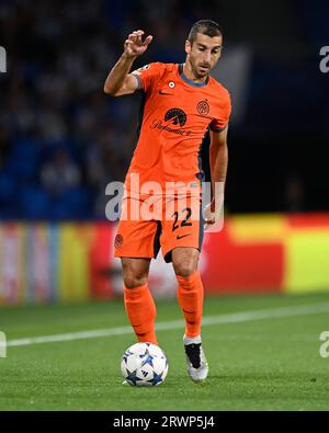 Madrid, Espagne. 20 septembre 2023. Henrikh Mkhitaryan du FC Internazionalependant le match de l'UEFA Champions League, Groupe D, entre la Real Sociedad et l'Inter Milan a joué au Reale Arena Stadium le 20 septembre 2023 à San Sebastian, Espagne. (Photo de Cesar Ortiz/PRESSINPHOTO) crédit : PRESSINPHOTO SPORTS AGENCY/Alamy Live News Banque D'Images