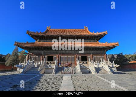 Tombeau oriental de la dynastie Qing, Chine - 2 février 2022 : décor architectural de la tombe de l'impératrice Cixi de la dynastie Qing, Chine Banque D'Images