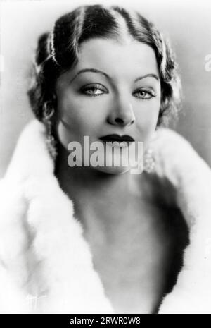 Myrna Loy, circa (1930). Crédit photo : The Hollywood Archive (référence du dossier # 34580-264TH) Banque D'Images