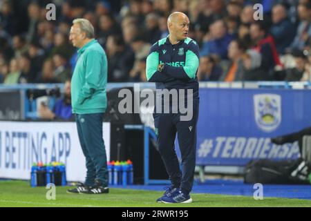 Alex Neil Manager de Stoke City pendant le match du championnat Sky Bet Huddersfield Town vs Stoke City au John Smith's Stadium, Huddersfield, Royaume-Uni, le 20 septembre 2023 (photo de Gareth Evans/News Images) Banque D'Images