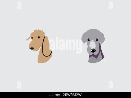 motif d'icône animal élégant minimal illustration de fond coloré Illustration de Vecteur