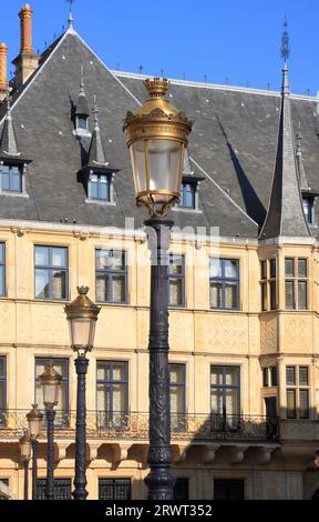 Palais Grand-Ducal à Luxembourg, détail Banque D'Images