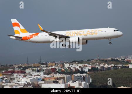 Avión de línea Airbus A321 de Sunclass Airlines Banque D'Images