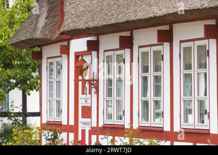 Bâtiments historiques à Nordby, île de Samsoe, Kattegat, Danemark Banque D'Images