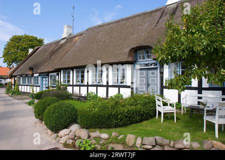 Bâtiments historiques à Nordby, île de Samsoe, Kattegat, Danemark Banque D'Images