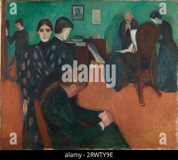 Edvard Munch - mort dans la salle de malade 1893 Banque D'Images