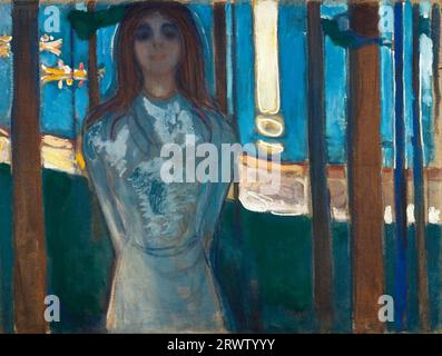 Edvard Munch - la voix , nuit d'été 1896 Banque D'Images