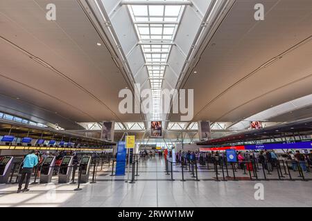 New York, États-Unis - 12 mai 2023 : terminal 4 de l'aéroport JFK de New York aux États-Unis. Banque D'Images