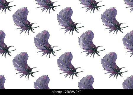 Watercolor seamless pattern, Halloween background. Vintage hand drawn illustration Banque D'Images