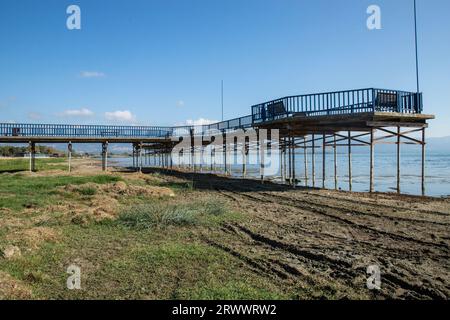 Plage du lac Iznik et sécheresse croissante Banque D'Images