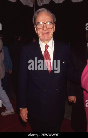 **PHOTO DE FICHIER** Rupert Murdoch quitte ses fonctions de président de Fox and News Corp Rupert Murdoch 1992 crédit : Ralph Dominguez/MediaPunch Banque D'Images