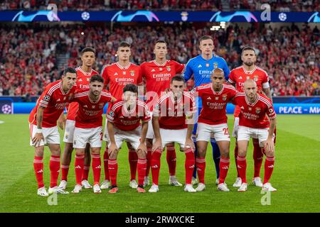 Lisbonne, Portugal. 20 septembre 2023. Première équipe de SL Benfica vue lors du match de championnat entre Benfica et FC Red Bull Salzburg au stade Estádio da Luz. FC Salzbourg a gagné contre SL Benfica par 0 - 2 (photo Nuno Branco/SOPA Images/Sipa USA) crédit : SIPA USA/Alamy Live News Banque D'Images