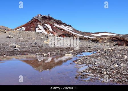 Mt. Sommet du mont Fuji Kenugamine reflété dans Konoshiro Pond Banque D'Images