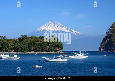 Fuji du port de Toda, préfecture de Shizuoka Banque D'Images