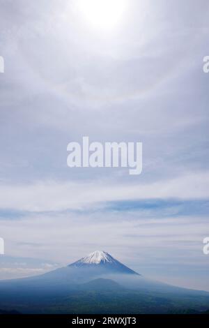 Crépuscule et Mt. Fuji à Yamanashi Banque D'Images