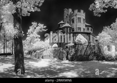 Le château de KIP est un magnifique manoir de 9 000 pieds carrés qui reproduit un château médiéval normand. Banque D'Images