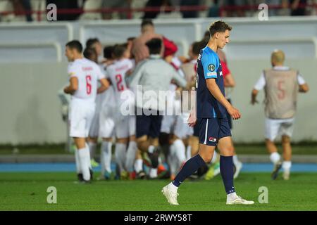 MOSTAR - lors du match du groupe E de la Ligue de conférence de l'UEFA entre HSK Zrinjski Mostar et AZ Alkmaar au stade Gradski Mostar le 21 septembre 2023 à Mostar, Bosnie-Herzégovine. ANP ED VAN DE POL Banque D'Images