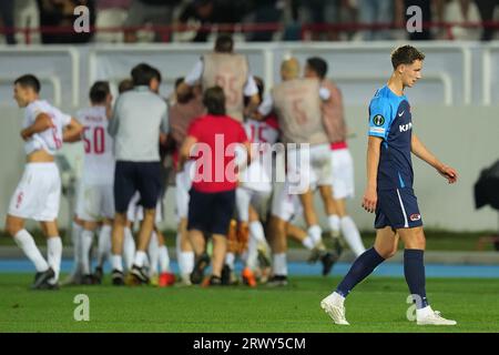 MOSTAR - lors du match du groupe E de la Ligue de conférence de l'UEFA entre HSK Zrinjski Mostar et AZ Alkmaar au stade Gradski Mostar le 21 septembre 2023 à Mostar, Bosnie-Herzégovine. ANP ED VAN DE POL Banque D'Images