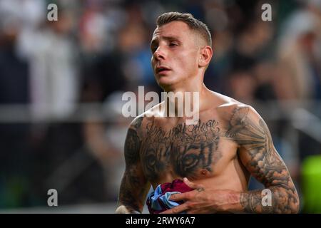 Varsovie, Pologne. 21 septembre 2023. Lucas digne lors du match de l'UEFA Europa Conference League entre Legia Warszawa et Aston Villa le 21 septembre 2023 à Varsovie, Pologne. (Photo de PressFocus/Sipa USA) crédit : SIPA USA/Alamy Live News Banque D'Images