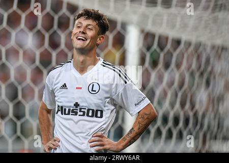 Varsovie, Pologne. 21 septembre 2023. Marc Gual lors du match de l'UEFA Europa Conference League opposant Legia Warszawa à Aston Villa le 21 septembre 2023 à Varsovie, Pologne. (Photo de PressFocus/Sipa USA) crédit : SIPA USA/Alamy Live News Banque D'Images