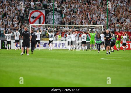 Varsovie, Pologne. 21 septembre 2023. Lors du match de l'UEFA Europa Conference League entre Legia Warszawa et Aston Villa le 21 septembre 2023 à Varsovie, Pologne. (Photo de PressFocus/Sipa USA) crédit : SIPA USA/Alamy Live News Banque D'Images