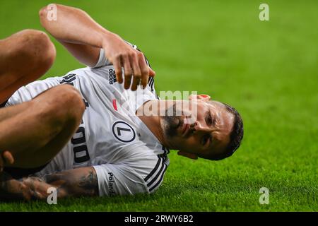 Varsovie, Pologne. 21 septembre 2023. Pawel Wszolek lors du match de l'UEFA Europa Conference League opposant Legia Warszawa à Aston Villa le 21 septembre 2023 à Varsovie, Pologne. (Photo de PressFocus/Sipa USA) crédit : SIPA USA/Alamy Live News Banque D'Images