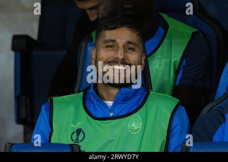 Bergame, Italie. 21 septembre 2023. Portrait de Juan Palomino lors de Atalanta BC vs Rakow Czestochowa, match de football Europa League à Bergame, Italie, septembre 21 2023 crédit : Agence de photo indépendante/Alamy Live News Banque D'Images