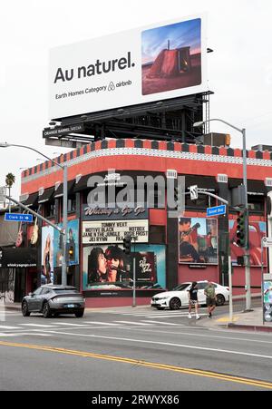 Rolling Stones, rock and roll, panneaux d'affichage, Whisky A Go Go, Sunset Strip, West Hollywood, Los Angeles, Californie, États-Unis Banque D'Images