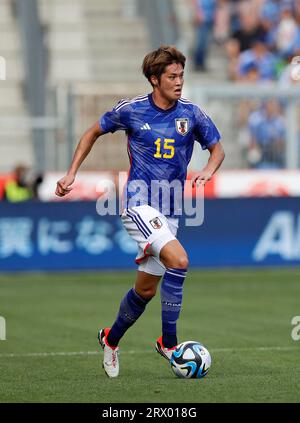 Genk, Belgique. 12 septembre 2023. Atsuki Ito (JPN), 12 4-2 septembre 2023 - football/football : match de football de la KIRIN Challenge Cup 2023 entre le Japon et la Turquie au Cegeka Arena de Genk, Belgique. Crédit : AFLO/Alamy Live News Banque D'Images