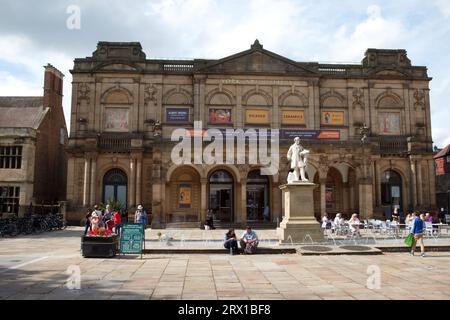 Façade de York Art Gallery, York, Royaume-Uni. Banque D'Images