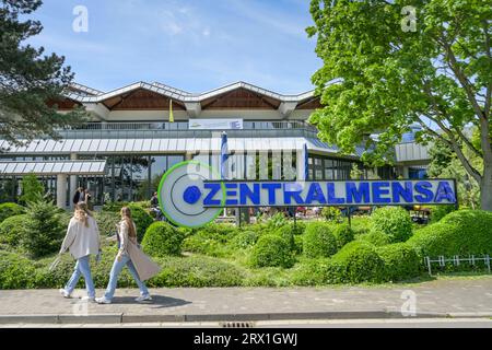 Zentralmensa, Johannes Gutenberg-Universität, Staudinger Weg, Campus Saarstraße, Mayence, Rheinland-Pfalz, Deutschland Banque D'Images