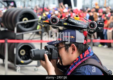 Suzuka, Japon. 21 septembre 2023. Spectateurs, supporters lors du Grand Prix du Japon Lenovo de Formule 1 2023, 16e manche du Championnat du monde de Formule 1 2023 du 22 au 24 septembre 2023 sur le Suzuka International Racing course, à Suzuka - photo DPPI crédit : DPPI Media/Alamy Live News Banque D'Images